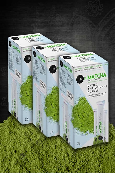 Trendline Store Matcha Maça Çayı Orijinal Premium 3 Kutu (60 Poşet)