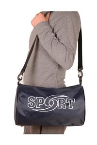 Babres Unisex Lacivert Sporcu Silindir Omuz Askılı Spor Çantası