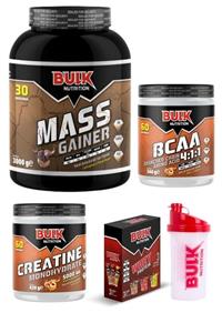 Bulk Nutrition Mass Gainer 3 kg Çikolata Bcaa Kreatin 60 Servis Şeftali Protein Tozu