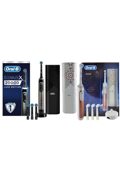 OralB Genius X 20000 Luxe Edition Anthracite Grey/ Geniusx Rose Gold Artificial Intelligence Sevgili Seti