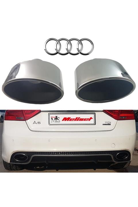 Meliset Audi Rs Serisi Elips Egzoz Ucu 304 Paslanmaz Çelik