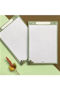 Nova Crafts Yeşil Monstera Memopad/notepad/sınav Hazırlık Not Defteri