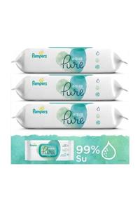 Prima Pampers Aqua Pure 48 Yaprak 3'lü Paket Islak Mendil 48*3