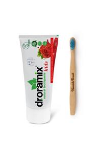 Dr. Oramix Çocuk Florürsüz Bitkisel Diş Macunu 100gr +humble Brush Organik Bambu Diş Fırçası M