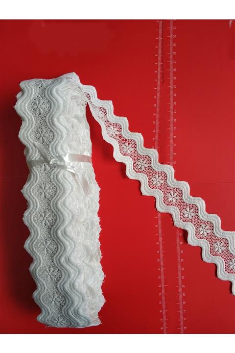DUAYEN Güpür Dantel Ara Desen Sarmal Model 14 Metre