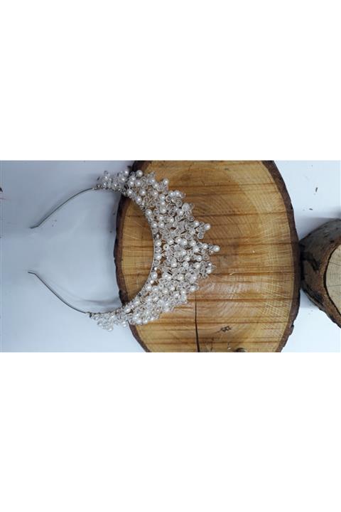 ASLI BUJİTERİ VE GİYİM İncili Gelin Tacı