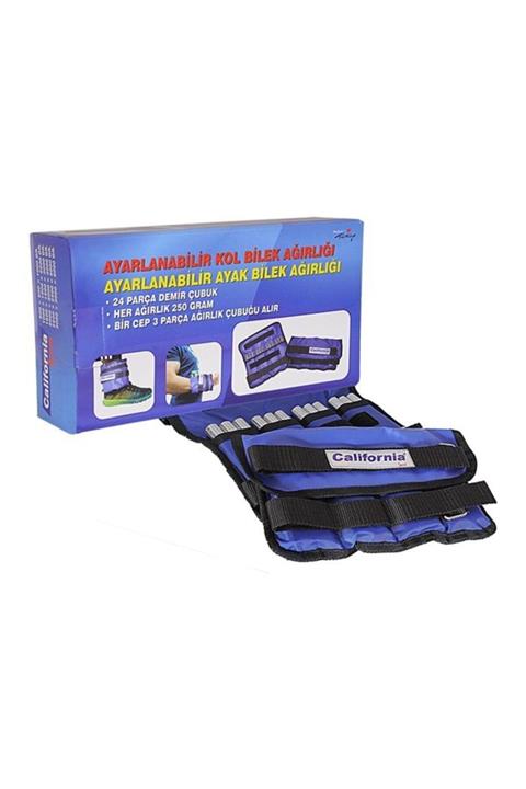 California Sport Ayarlanabilir Kol Ve Ayak Bilek Ağırlığı 6 Kg