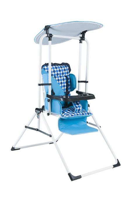 Jimmybaby Jimmy Baby Cheerful Swing Sırt Ayarlı Mama Tablalı Mavi Bebek Salıncağı