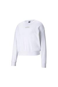 Puma MODERN BASICS CREW TR Beyaz Kadın Sweatshirt 101085567