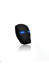 DailyTech 2.4 Ghz Iron Man Tasarımlı Kablosuz Sessiz Işıklı Optik Mouse