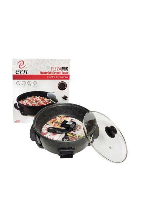 ERN Pizzamix Küçük Boy Elektrikli Granit Tava 32 Cm