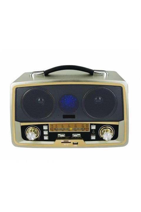 BK STORES Kemai Md-1701bt Nostalji Retro Radyo Bluetooth Fm Usb Sd