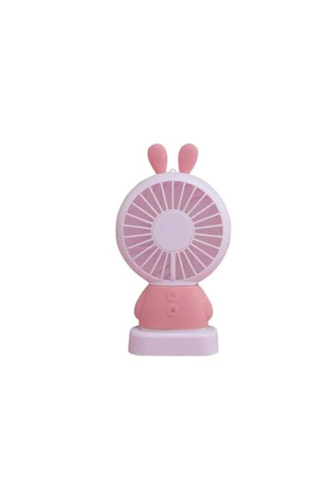 BLUE İNTER Iki Kademeli Led Işıklı Tavşan Tipi Mini Soğutucu Fan Vantilatör