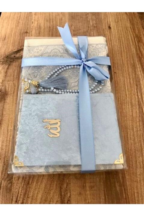 Çapa Home 3 Parça Seccade Seti Gök Mavisi