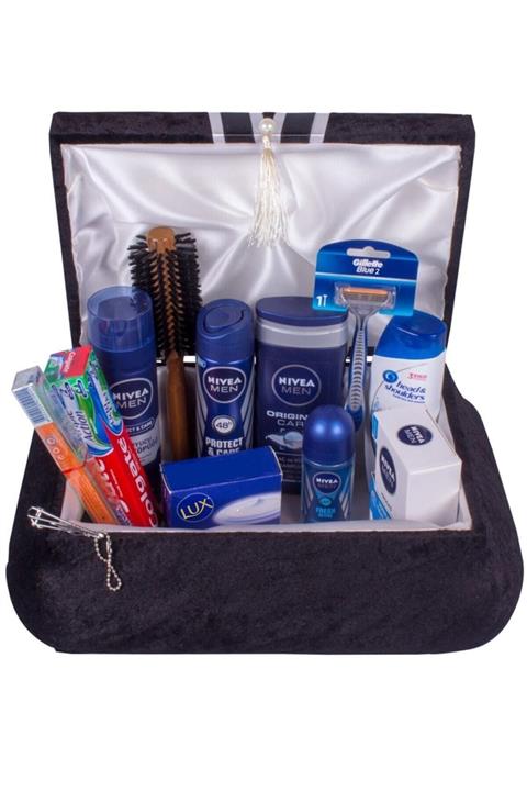 Nivea Damat Sandıklı 13 Parça Traş Hediye Bohça Seti