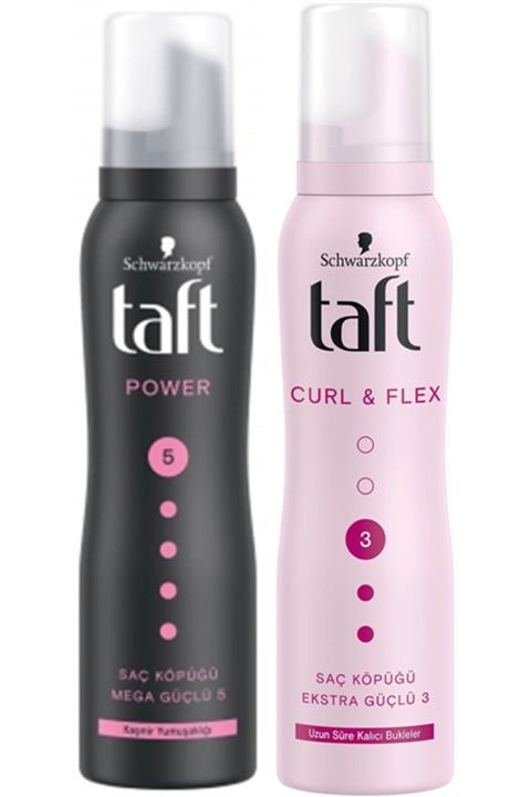 Taft Saç Köpüğü Bukle Belirginleştici - Power Kaşmir Köpük 2'li Set