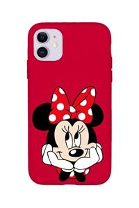 KaffCase Iphone 11 Uyumlu Minnie Mouse Tasarımlı Lansman Kılıf