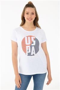 U.S. Polo Assn. Beyaz Kadın T-Shirt