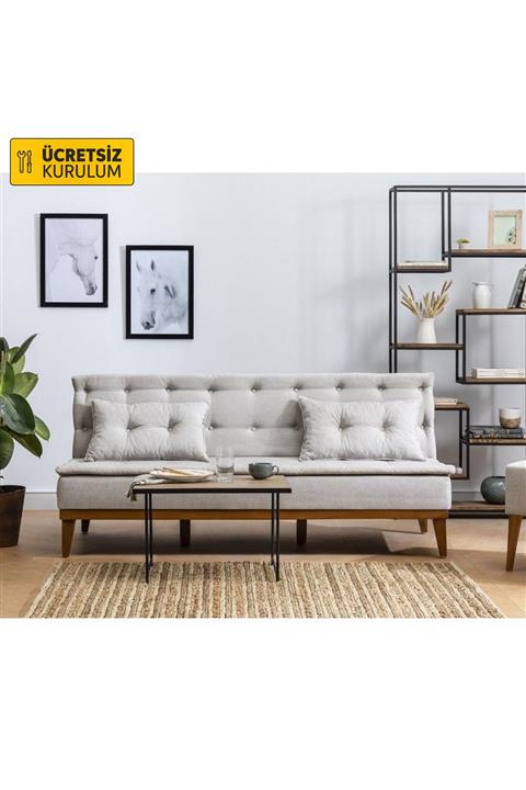 Vivense FUOCO YATAKLI KOLSUZ KOLTUK KREM