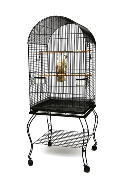 Quik Ayaklı Papağan Kafesi Siyah P922