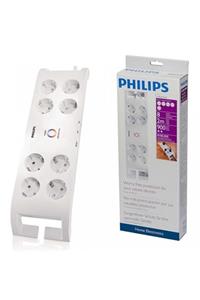 Philips Spn 3080b 8li 2 Metre Beyaz Akım Korumalı Priz