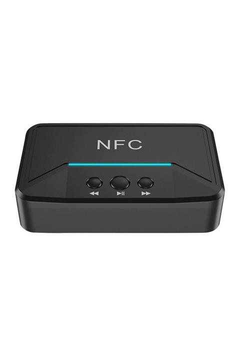 18marka Kablosuz Nfc Bluetooth 5.0 Alıcı 3.5mm Aux Hifi Stereo Ses Adaptörü
