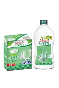 Mom's Green 2'li Set Ekolojik Bulaşık Makinası Tableti Ve Bitkisel Bulaşık Makinası Parlatıcı