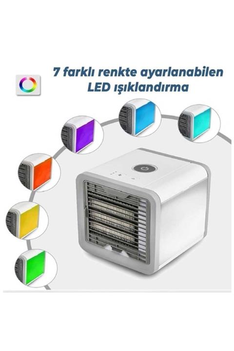 Trendy Shop Mini Klima Hava Nemlendirici Temizleyici Led Işıklı Usb'li