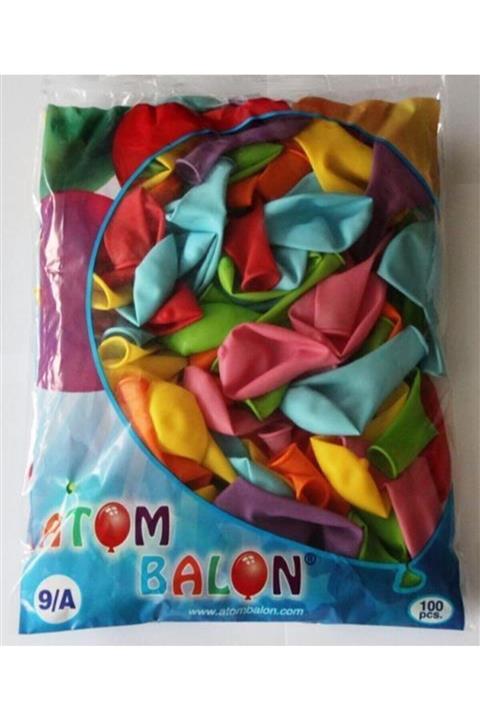 Atom Normal Balon 100'lü 9 Inç