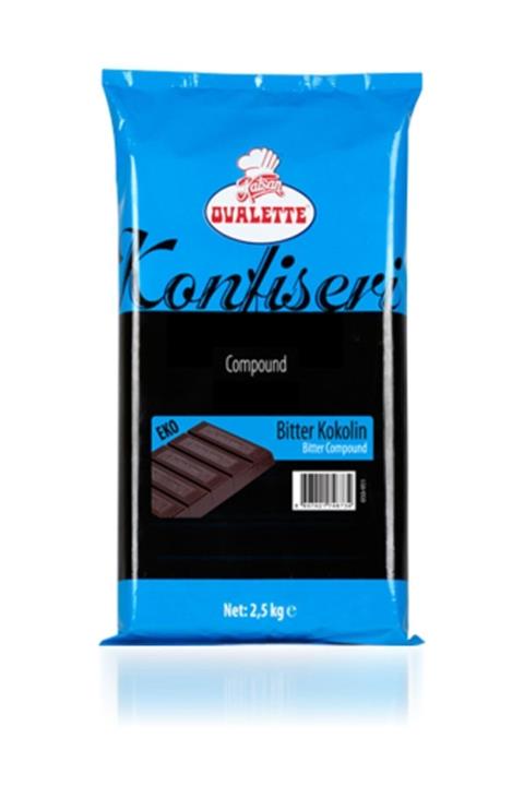 Katsan Ovalette Eko Bitter Kuvertur Kokolin 2.5 Kg