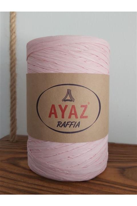Ayaz Doğal Rafya Kağıt Ip Yumak - Açık Pembe 5531