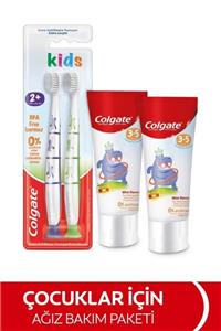 Colgate 3-5 Yaş Florürsüz Çocuk Diş Macunu 60 Ml, 2+yaş Ekstra Yumuşak Çocuk Diş Fırçası 1+1