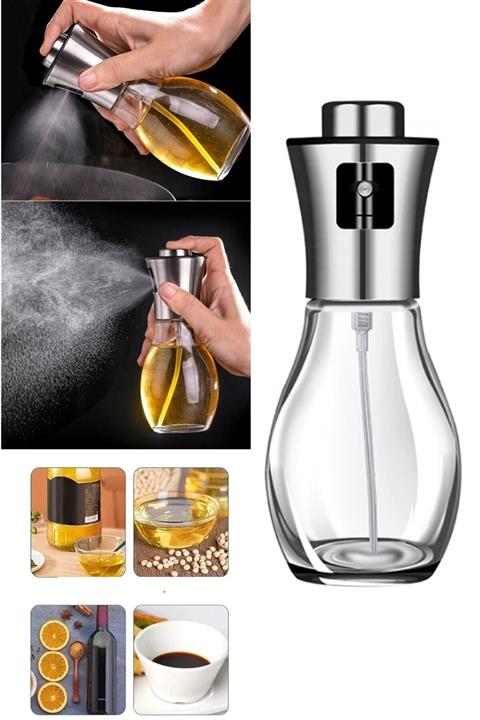 Kitchen Beauty Püskürtmeli Cam Şişe Sprey Şişesi Yağ Şişesi Sirkelik Zeytinyağı Limon Püskürtücü Yağdanlık