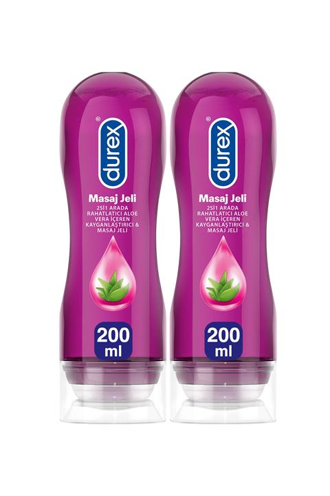 Durex Aloe Vera Kayganlaştırıcı & Masaj Jeli, 200ml X 2