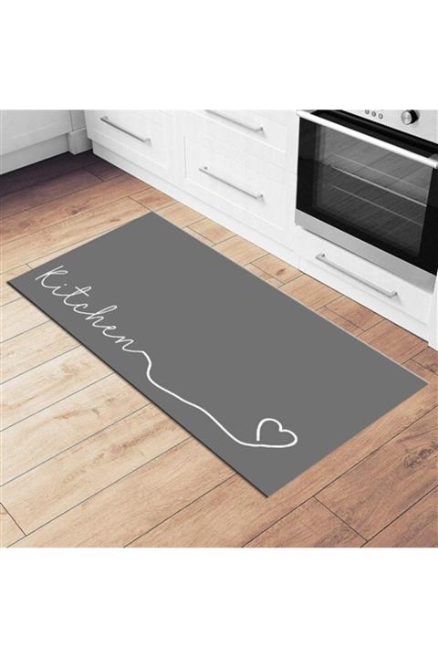 Markaev Kitchen 66 Yıkanabilir Kaymaz Taban Dekoratif Salon Koridor Ve Mutfak Halısı Mdd