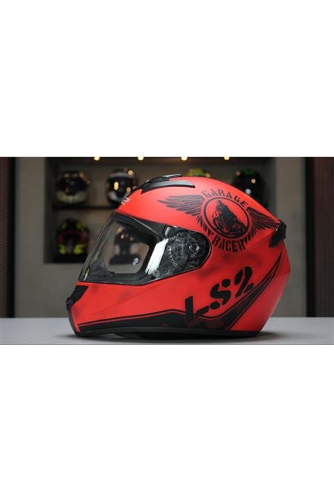 LS2 Ff352 Rookıe Fan Kırmızı Kask Onay Motor