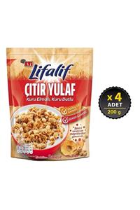 Eti Lifalif Çıtır Yulaf Elmalı, Dutlu 200 g x 4 Adet