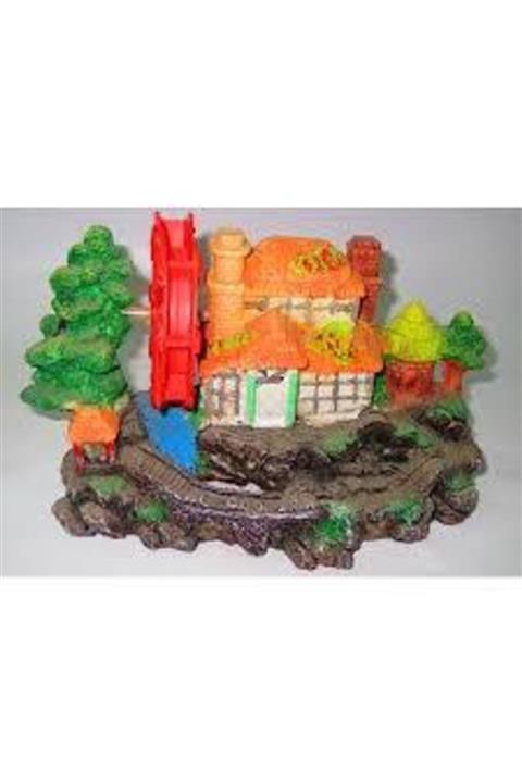 FatihPet Akvaryum Dekor Değirmen Hava Süs