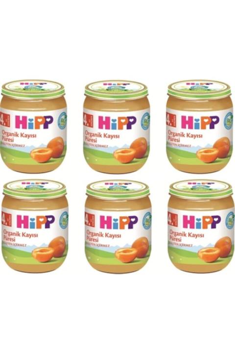 Hipp Organik Kayısı Püresi Kavanoz Mama 125 gr X 6 Adet