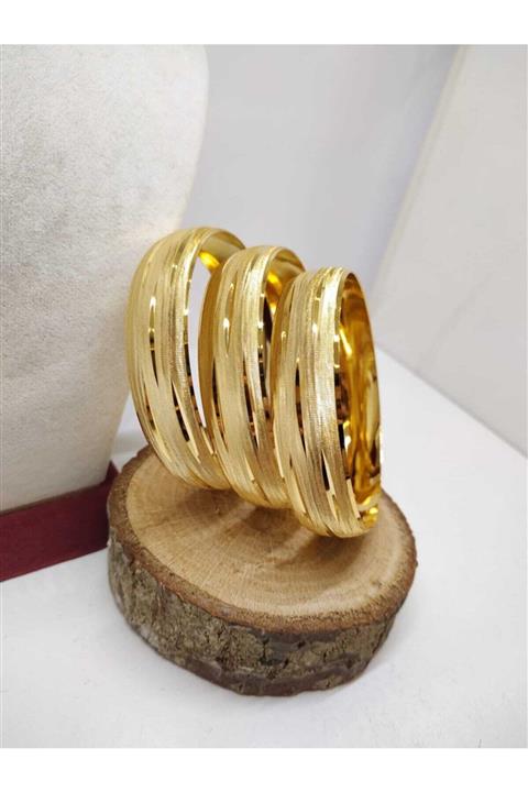 TAKI TASARIM 1.5 Cm Bilezik Kuyumcu Model Altın Kaplama 1 Adet