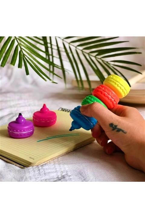 muustie Makaron 6'li Keçeli Kalem Seti 6 Karışık Renk