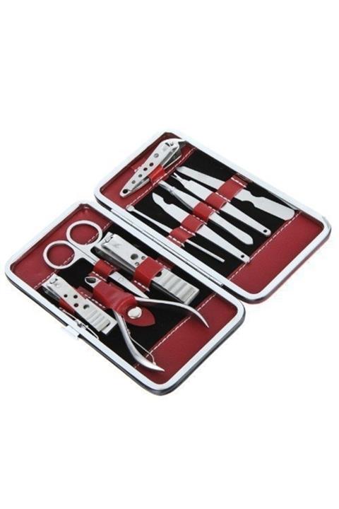 Lisinya Profesyonel Çelik Manikür Pedikür Seti 10 Parça