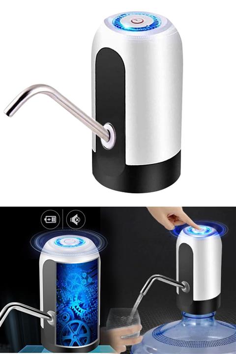 0Pozitif 2021 Model Otomatik Şarj Edilebilir Damacana Su Pompası Yüksek Emiş Güçlü