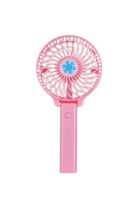 EzJet Şarjlı Katlanabilir Usb Mini Taşınabilir Vantilatör Pembe