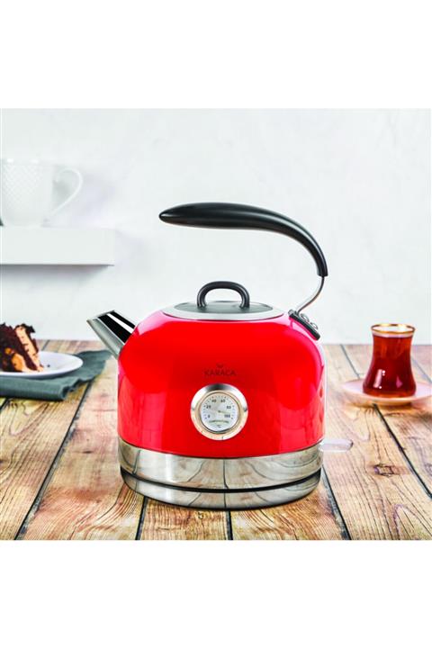 Karaca Retro 2152 Kırmızı Retro Su Isıtıcı