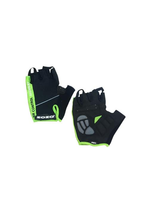 Zozo Air Control Eldiven Reflektörlü Silikon Jelli Yeşil Siyah M