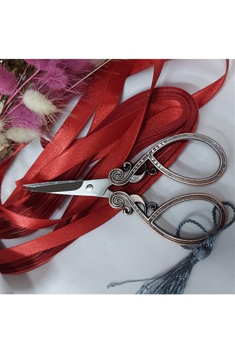 Aker Hediyelik Kalp Sap Vintage Makas Paslanmaz Çelik Terzi Makası Söz/nişan/nikah Makasları Tepsi Makası