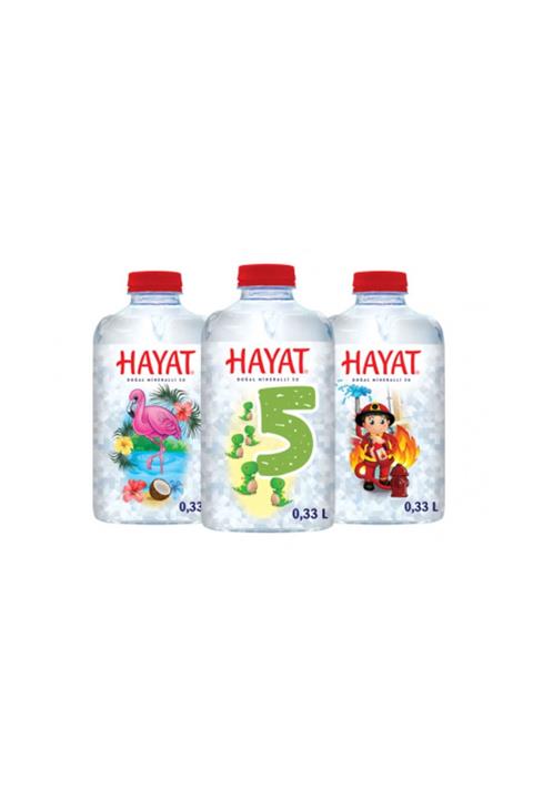 Hayat Kat Kat Doğal Minarelli Su 0,33 lt X 3 Adet