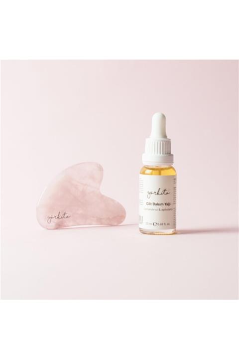 Görkito Cilt Bakım Yağı + Gua Sha Set