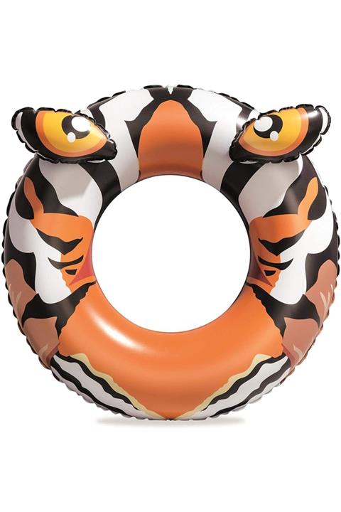 elife shop Es36122 Gerçekçi Timsah & Kaplan Gözlü Havuz & Deniz Simit Can Simidi 91 Cm.